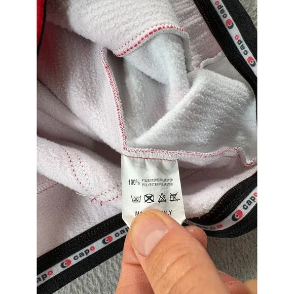 Capo Italy Long Sleeve Winter Cycling Jersey (Men's Small) Red - Picture 11 of 12